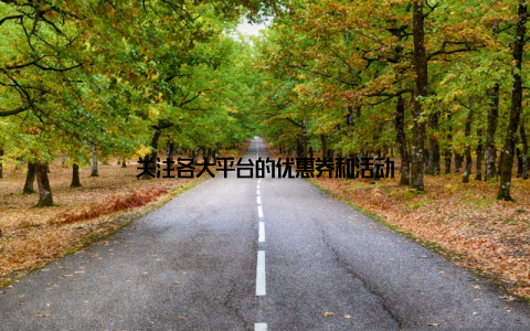 关注各大平台的优惠券和活动