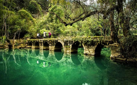 确保行程合理, 避免过于紧凑或松散