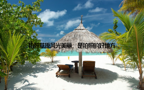 拍照草原风光美丽, 是拍照的好地方